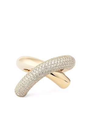 Engelbert 18K white gold Cross Loop diamond ring