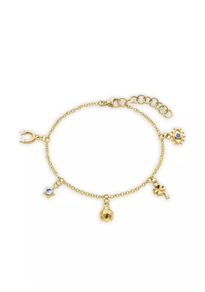 MONICA RICH KOSANN 18K yellow gold My Lucky Charm multi-stone bracelet