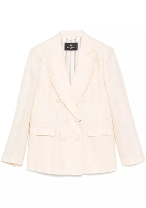 ETRO floral-jacquard blazer - Neutrals