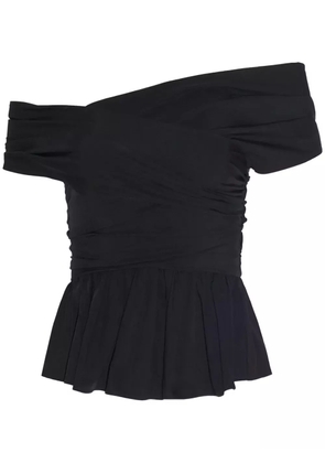 Altuzarra Pella off-shoulder draped top - Black