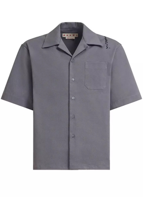 Marni piqué-weave shirt - Grey
