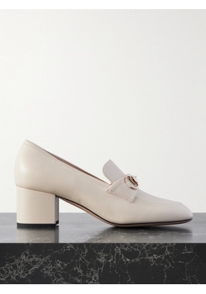 Gucci - Lady Horsebit-detailed Leather Pumps - Cream - IT36,IT36.5,IT37,IT37.5,IT38,IT38.5,IT39,IT39.5,IT40,IT40.5,IT41