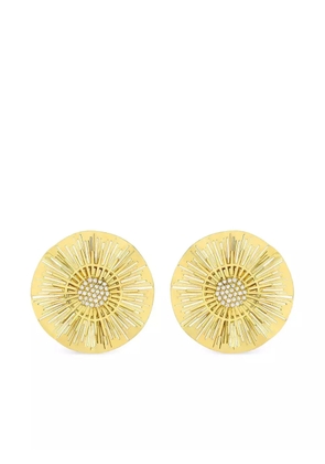 Carol Kauffmann 18K yellow gold Explosion diamond earrings