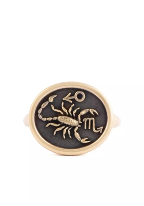 Sylva & Cie 18K yellow gold Scorpio Zodiac signet ring