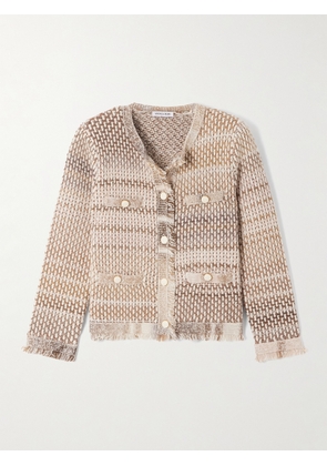 Veronica Beard - Sariyah Fringed Cotton-blend Bouclé-tweed Jacket - Multi - x small,small,medium,large,x large