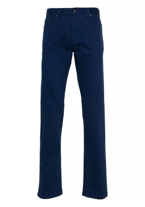 Zegna cotton straight-leg trousers - Blue