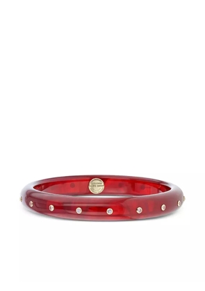 Mark Davis 18K yellow gold pink sapphire and diamond bangle