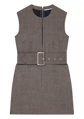 Stella McCartney sleeveless belted mini dress - Grey