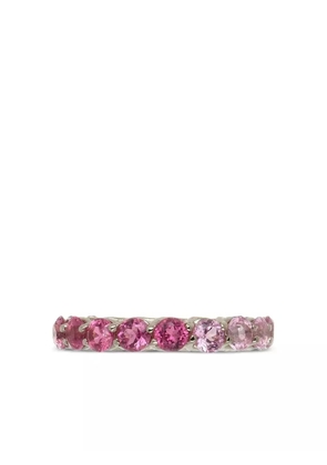 FISZMAN JEWEL 18K white gold rubellite eternity ring - Silver