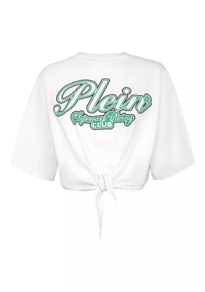 Philipp Plein Racing Club cropped t-shirt - White