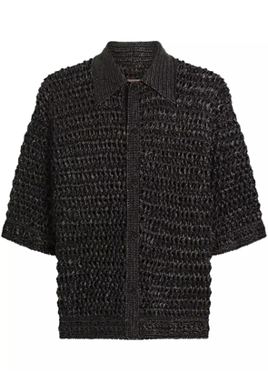 Dolce & Gabbana open-knit shirt - Black
