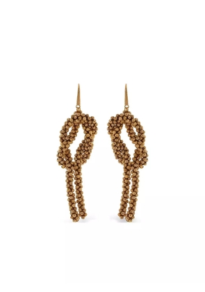 Brunello Cucinelli knot-detail drop earrings - Gold