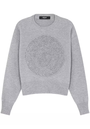 Versace Medusa towel sweater - Grey