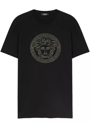 Versace Medusa embellished T-shirt - Black