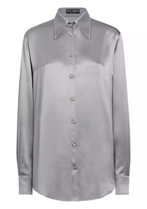 Dolce & Gabbana silk crepe-de-chine shirt - Grey