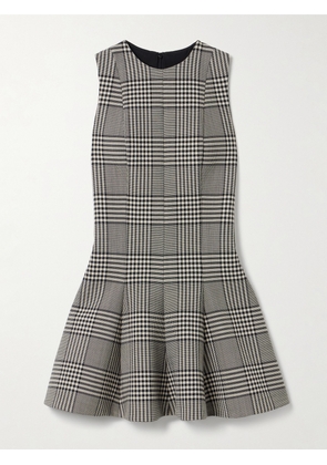 Brandon Maxwell - The Sophie Prince Of Wales Checked Wool-tweed Mini Dress - Gray - US2,US4,US6,US8,US10