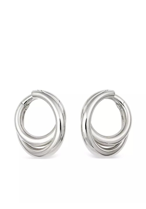 Engelbert 18K white gold Infinity Loop earrings - Silver