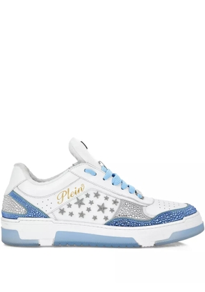 Philipp Plein studded leather sneakers - White