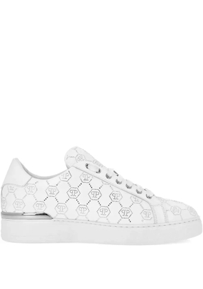 Philipp Plein Carson Monogram Strass sneakers - White