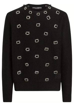 Dolce & Gabbana jewel-button jumper - Black
