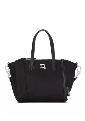 Karl Lagerfeld Ikon Pin double-handle tote bag - Black