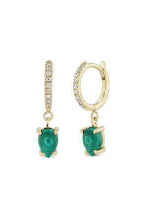 Zoë Chicco 14K yellow gold diamond and malachite earrings