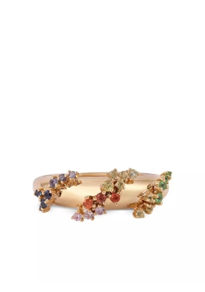 Ananya 18K yellow gold Scatter sapphire and diamond ring