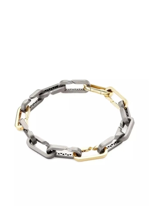 Bizzotto Gioielli 18K yellow gold and titanium Thirteen Paperclip Link bracelet