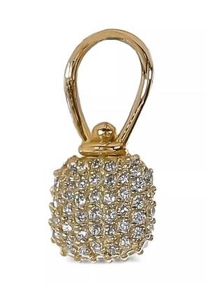 Marla Aaron 18K yellow gold Itty Bitty Squircle diamond charm
