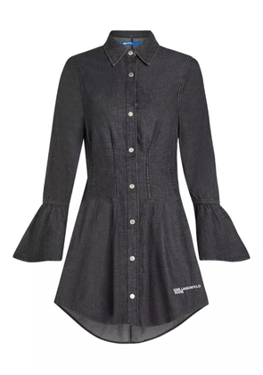 Karl Lagerfeld Jeans bell-sleeve denim dress - Black