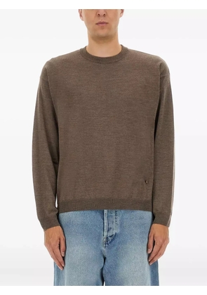 Moschino logo-detail sweater - Brown