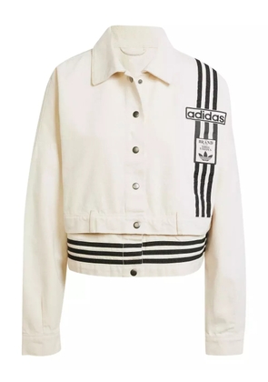 adidas cotton bomber jacket - White