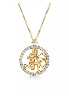 KWIAT 18K yellow gold Sagittarius diamond pendant necklace