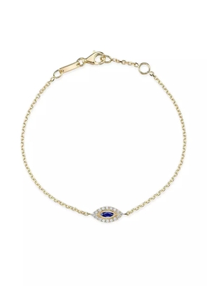 Anita Ko 18K yellow gold Evil Eye diamond and sapphire bracelet