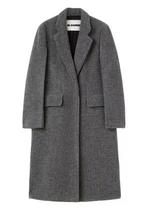 Jil Sander notched-lapel tailored coat - Grey