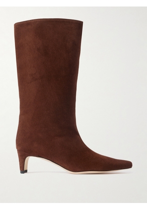 STAUD - Wally Suede Boots - Brown - IT35,IT36,IT36.5,IT37,IT37.5,IT38,IT38.5,IT39,IT39.5,IT40,IT40.5,IT41,IT41.5,IT42