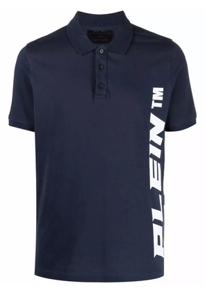 Philipp Plein logo short-sleeve polo shirt - Blue