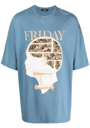Undercover graphic-print cotton T-shirt - Blue