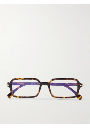 Fendi Eyewear - Selleria Rectangle-frame Tortoiseshell Acetate Optical Glasses - One size