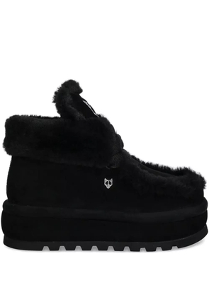 NAKED WOLFE 60mm Bambi shearling boots - Black