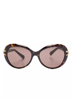 Swarovski Eyewear crystal-embellished sunglasses - Brown