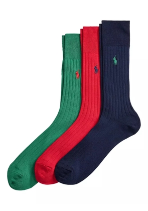 Polo Ralph Lauren logo-embroidered socks - Green