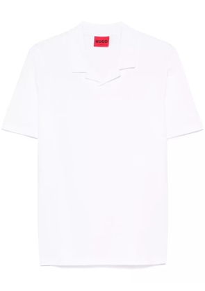 BOSS camp-collar T-shirt - White