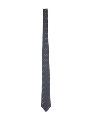 Ferragamo dotted silk tie - Grey