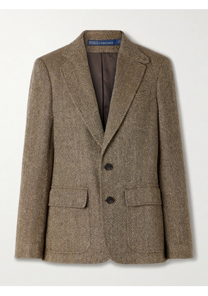 Polo Ralph Lauren - Herringbone Linen, Silk And Wool-blend Blazer - Brown - US0,US2,US4,US6,US8,US10,US12