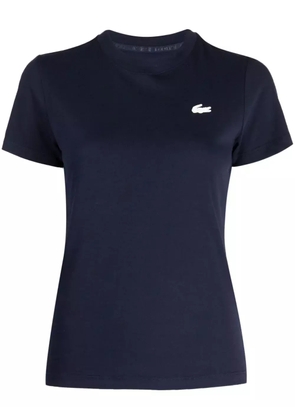Lacoste logo-embroidered cotton T-shirt - Blue