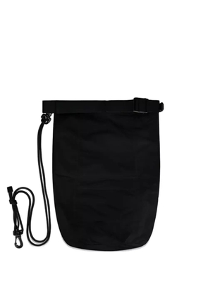 Laminar adjustable-strap shoulder bag - Black