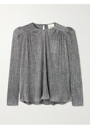 Isabel Marant - Elyia Gathered Lamé Blouse - Silver - FR 34,FR 36,FR 38,FR 40,FR 42,FR 44