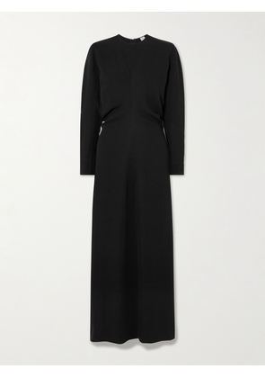 TOTEME - Garderob Gathered Crepe Maxi Dress - Black - DK32,DK34,DK36,DK38,DK40,DK42