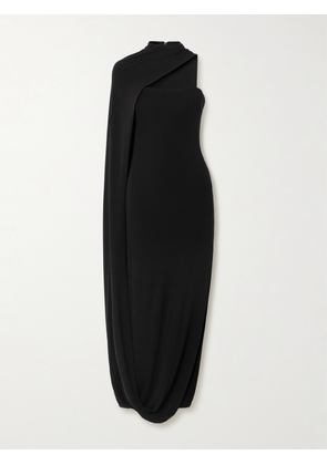 Cult Gaia - Corsica Strapless Cape-effect Stretch-crepe Maxi Dress - Black - US0,US2,US4,US6,US8,US10,US12